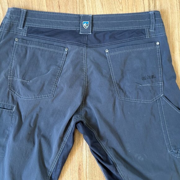 Kuhl Men's Hiking Pants 38x30 Born In The Mountains Dark Gray Cotton Blend Pants - Picture 9 of 12
